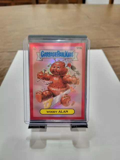 2021 GPK chrome series 4 Woody Alan 125b Red Refractor #5/5 odds 1:1951 packs