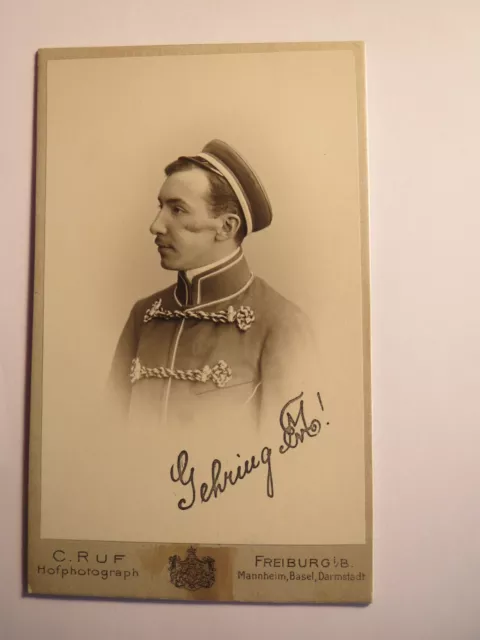 Turnerschaft Markomannia Freiburg i. B. SS 1902 Fritz Gehring CDV Schmiss Mensur