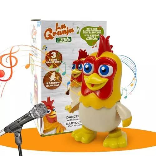 La Granja de Zenon Bartolito Chicken Baby Toys Dancing Toddlers Toys，Music