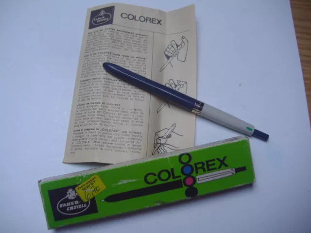 Alter Faber Castell Colorex, 4 Farbkugelschreiber, Nr 3660, neuwertig in OVP