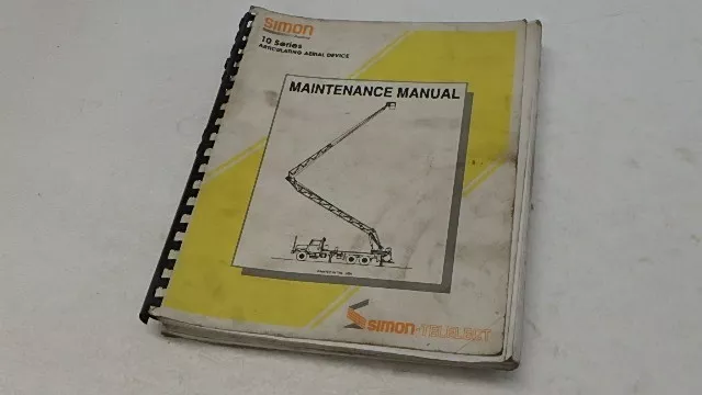 Simon 10 Series Boom Aerial Bucket Truck Maintenance Manual