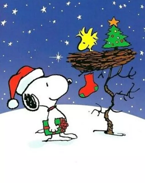 Christmas CUSTOM MADE Bookmark Woodstock Snoopy