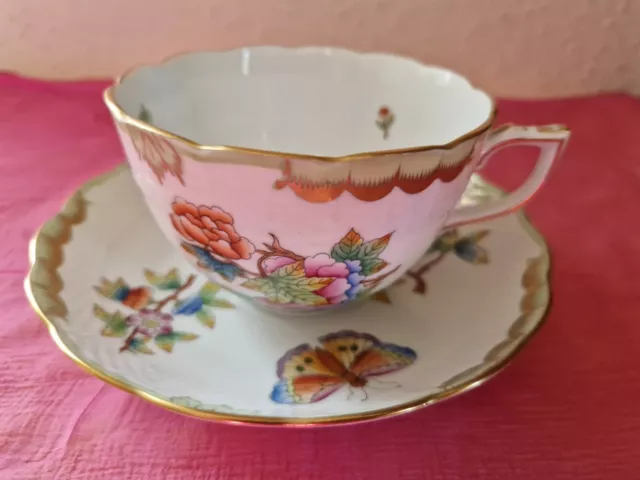 Herend Nr. 701/VBO Victoria 1 gr. Teetasse - Kaffeetasse + Untertasse 1.Wahl Top