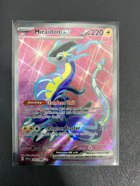 Pokemon - Miraidon EX -253/198 - Secret Rare -Gold Holo