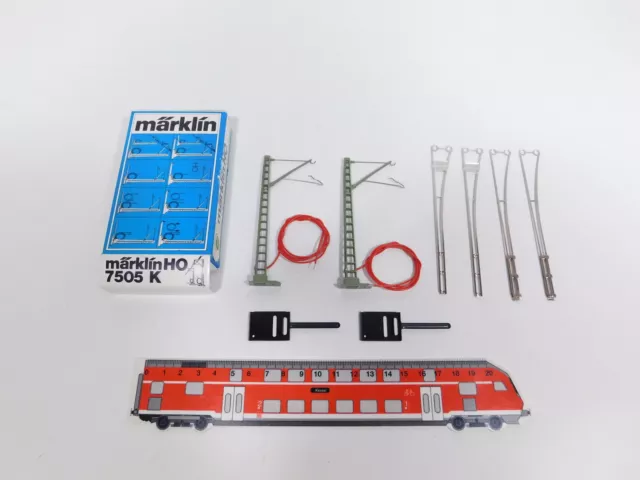 CT31-0, 5 # Märklin H0/AC Overhead Cable Trimming 7505 K for K Track Mint+Box