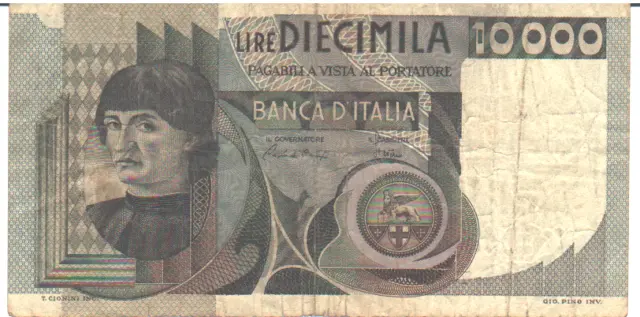 billet de 10 000 lires Italie, diecimila lire, Italia
