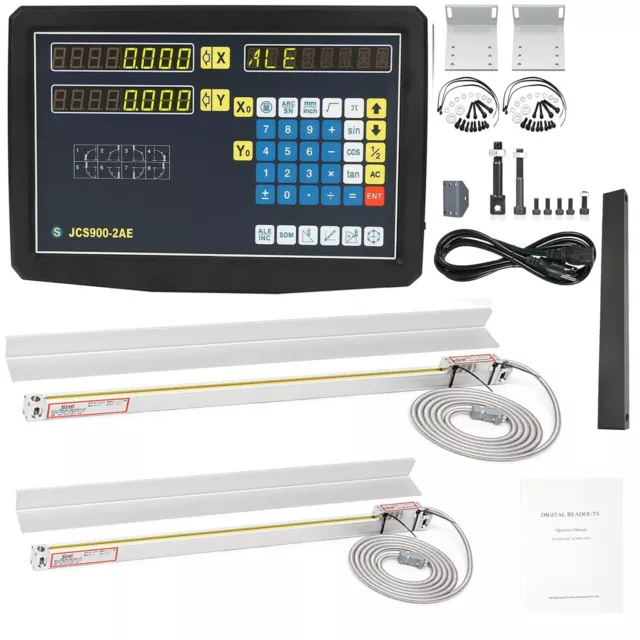 2 Axis DRO digital readout linear scale for milling lathe machine high precision