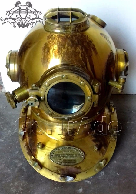 MORSE US NAVY Vintage Dive Helmet Mark V Antique Sea Diving Divers Gift ...