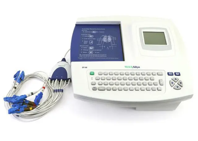 Welch Allyn CP100 ECG machine with ECG Leads