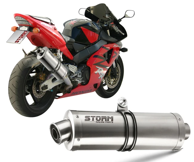Exhaust Storm by Mivv Muffler Oval Steel for Honda Cbr 900 Rr 2002 > 2004 Exhaust Storm by Mivv Muffler Oval Steel for Honda Cbr 900 Rr 2002 > 2004