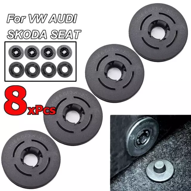 Car Floor Mat Clamps For VW ADUI SKODA SEAT Fastener Clips Fixing Grips Carpet;