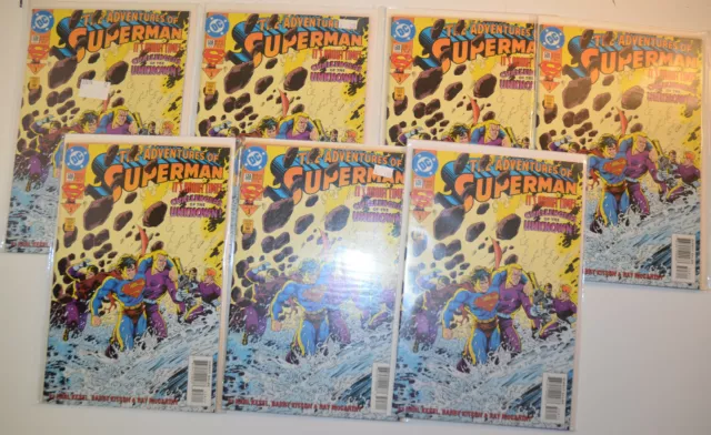 Adventures of Superman Lot of 7 #508 (x7) DC Comics (1994) 1st Print Comic Books