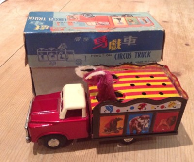 VINTAGE RICO SPAGNA BANDA STAGNATA RECUPERO CARRO ATTREZZI CAMION GIOCATTOLO 