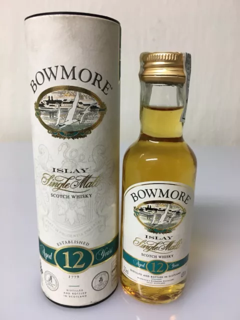 Mignon Miniature Bowmore 12yo Islay Single Malt Scotch Whisky 5cl 43 Vol