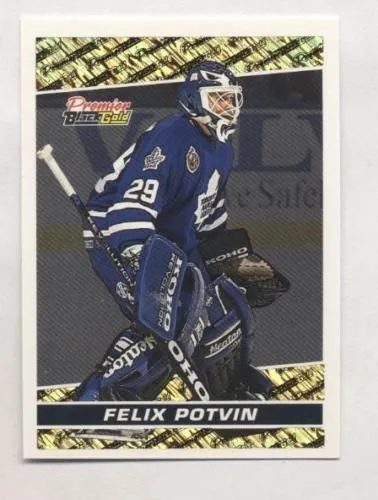 Felix Potvin 1993-94 93 O-Pee-Chee Premier OPC Black Gold Insert Hockey Card