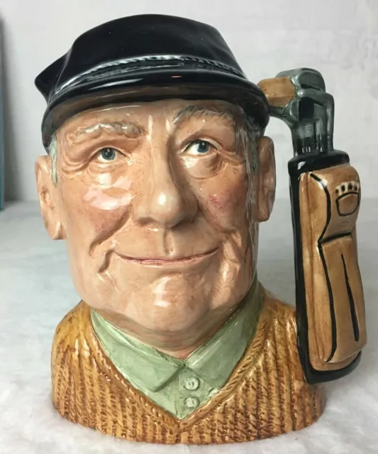 ROYAL DOULTON LARGE CHARACTER JUG Golfer D.6623