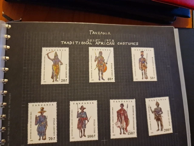 Tanzania 19931718-1724 Traditional Costumes Mnh