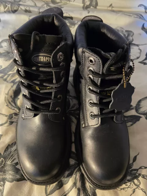 Contractor Steel Toecap Work Boots Size 5