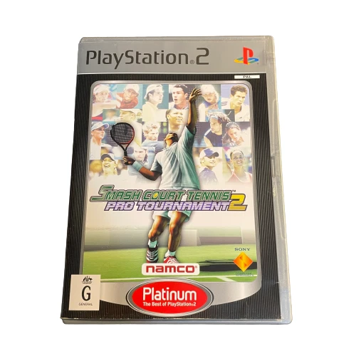 Smash Court Tennis: Pro Tournament 2 | Sony Playstation 2 PS2 PAL Game + Manual