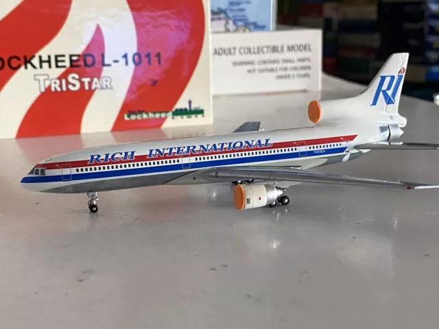 Blue Box Rich International Airways Lockheed L-1011 1:400 N303EA like GeminiJets