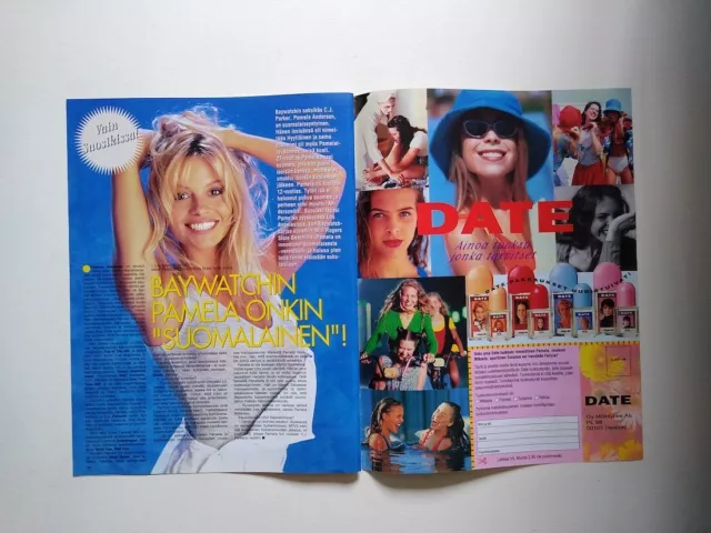 Pamela Anderson Queensryche Mika Hakkinen Katri Marmela clippings Finland