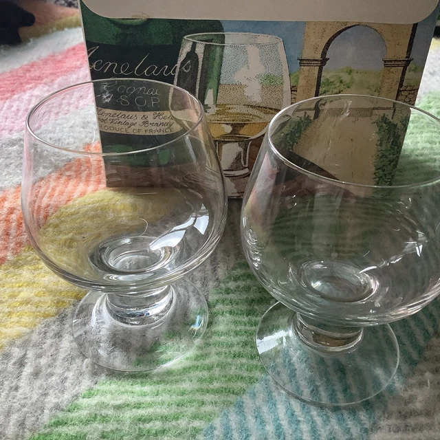 2 DARTINGTON CRYSTAL Compleat Imbiber Brandy Glass Frank Thrower