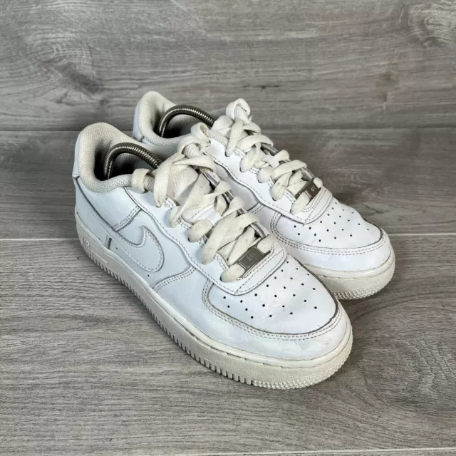 Nike Trainers Boys White UK Size 4  Air Force 1 Low Junior DH2920-111 Shoes