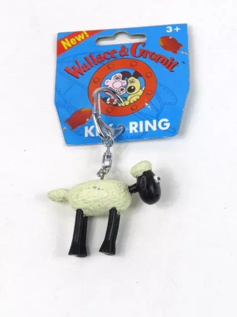 Wallace & Gromit Shaun the Sheep Key Ring Brand New Vivid 3+