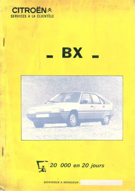 RTA revue technique CITROEN BX