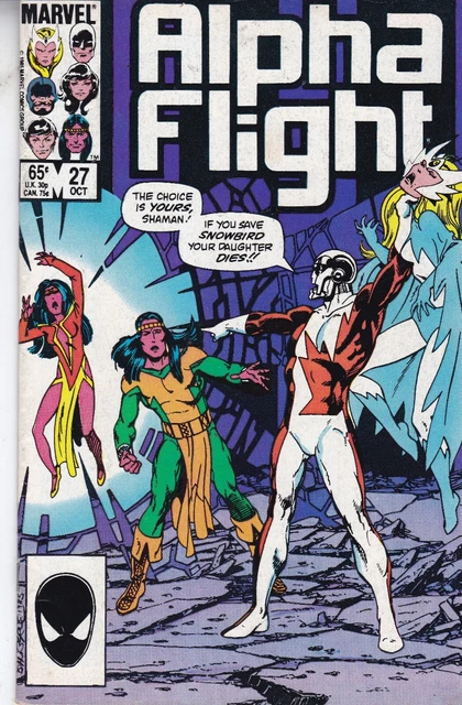 Marvel Comics Alpha Flight Vol. 1 #27 October 1985 Fast P&P Same Day Dispatch