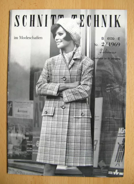 Modezeitschrift, Modeheft SCHNITT-TECHNIK im Modeschaffen 2/1969, Sammler