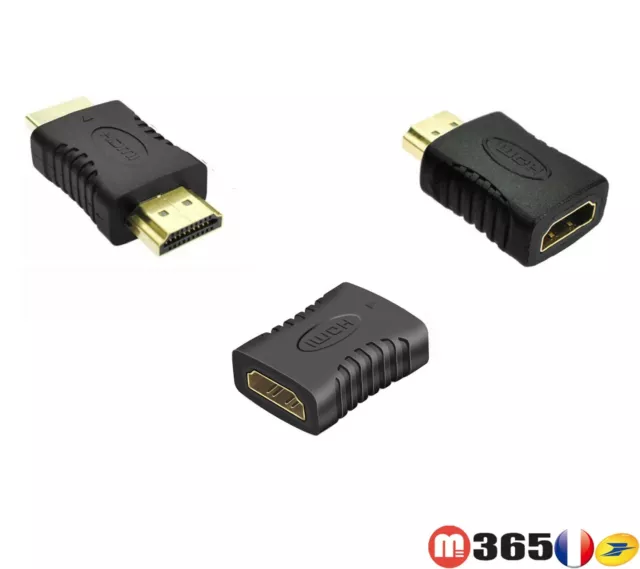 Adaptateur HDMI / HDMI adapter connecteur mâle femelle