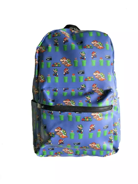 Super Mario Backpack School Travel Bag Boys Girls Gaming Bowser Mario World AUS