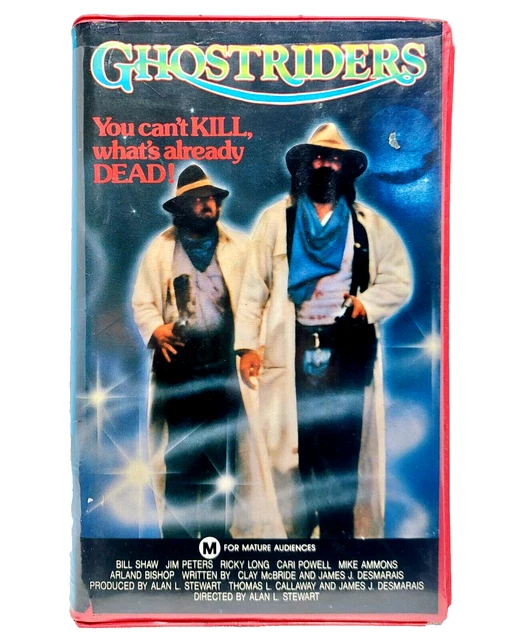 Ghost Rider Vhs GHOST RIDERS VHS PAL Extremely Rare EX-RENTAL Clamshell TESTED 1987 Oz ...