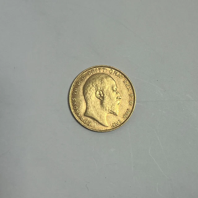 1907 Full Gold Sovereign - King Edward VII - London