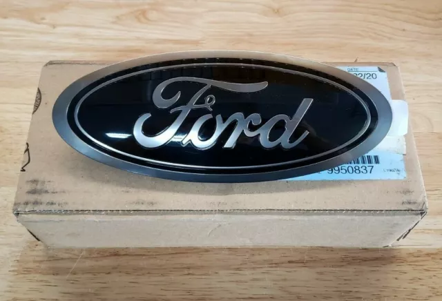 F-150 2018-2020 Front/Rear Smoke Chrome Black Ford Oval Emblem w/ Camera