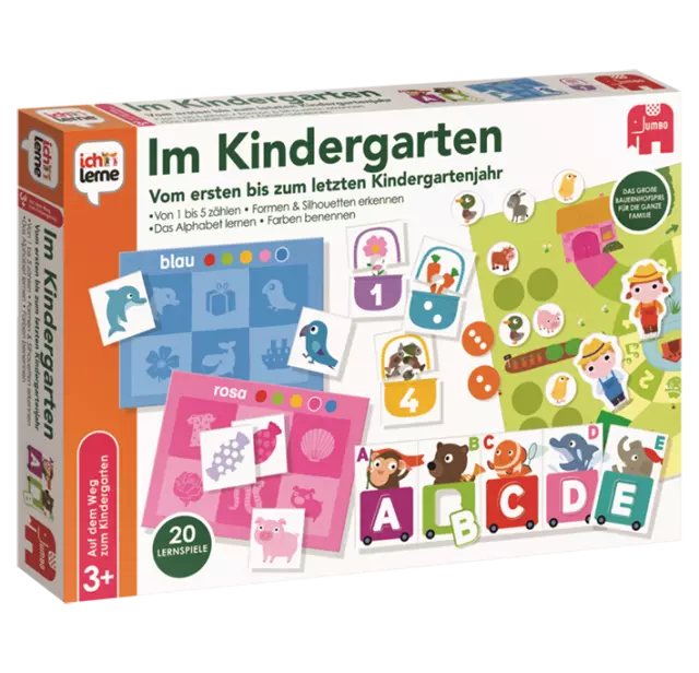 JUMBO 19568 ich lerne Im Kindergarten, Lernspiel