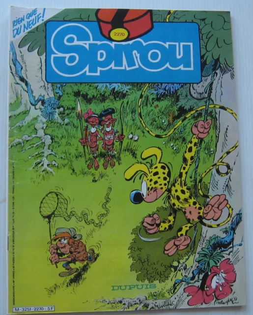 JOURNAL SPIROU N°2270 avec le supplément le correspondant 1 Bon Etat 1981