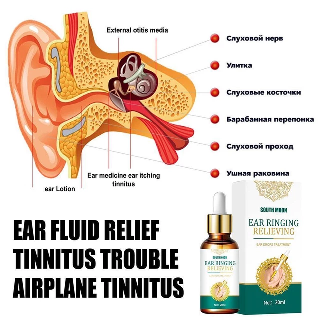 Gotas para los oídos de tinnitus para aliviar los síntomas del zumbido en el oído 1/2/3/5 piezas difíciles W7S2