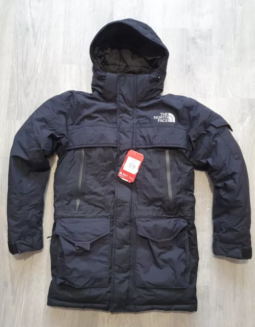 THE NORTH FACE MCMURDO II PARKA - DOWN insulated faux fur MEN'S BLACK COAT - XS