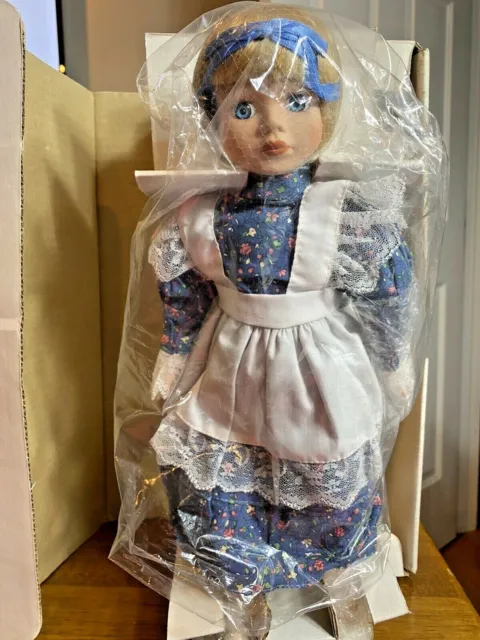 The Heritage Signature Collection 14.5" Porcelain Angel Doll  New With Stand 2