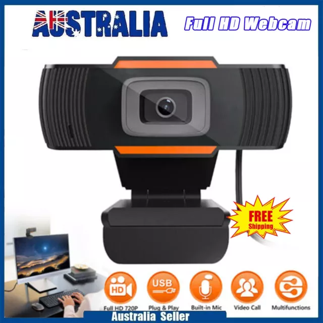 1080P Full HD Webcam Camera Auto Focus USB2.0 Web Cam Mic for PC Computer Laptop