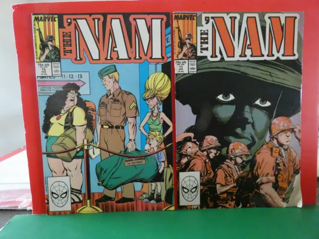 Marvel Comic Lot  The Nam 4  Issues 1988  #15 #17 #23 #24