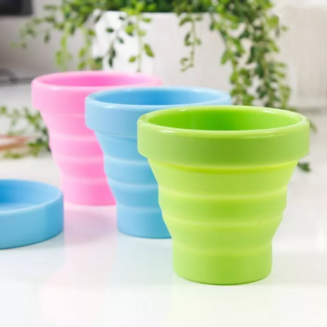 Foldable Silicone Cup Flexible To Clean Cup Recyclable Camping Sterilizer Cup