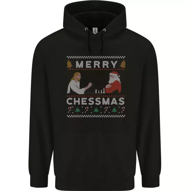 Merry Chessmass Divertente Scacchi Player Bambini Felpa con Cappuccio