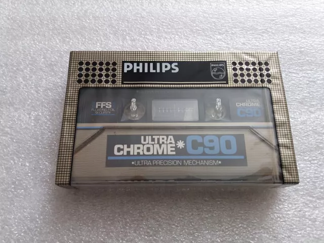 Philips Ultra Chrome 90 Rare Audio Cassette Tape NEW 1981 Made In Belgium