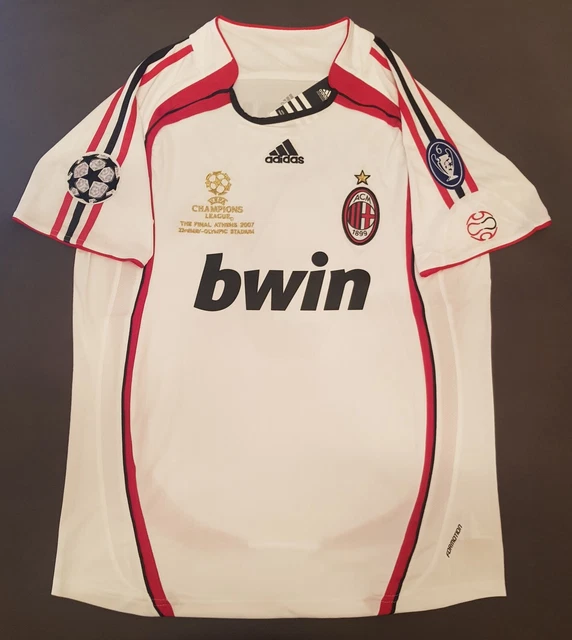 Maillot vintage de la Ligue des Champions de célébration AC Milan 3 Maldini Adidas maillot