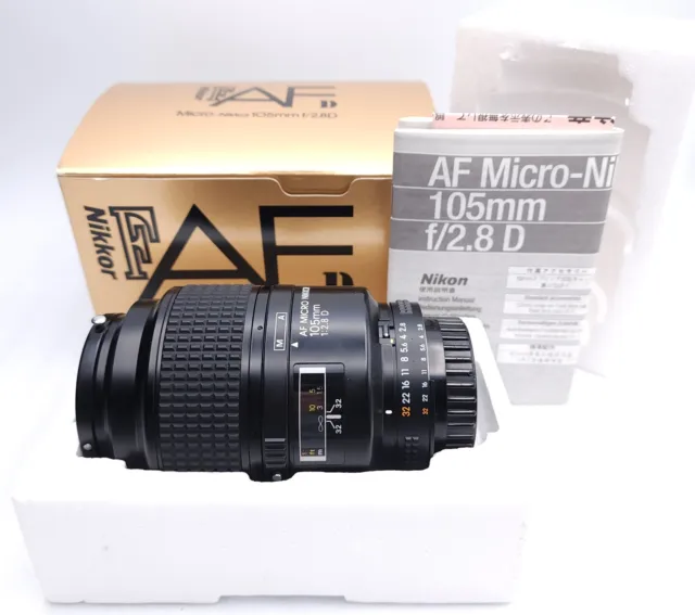 【Near MINT in BOX】 Nikon AF Micro NIKKOR 105mm f/2.8 D Macro Lens From JAPAN