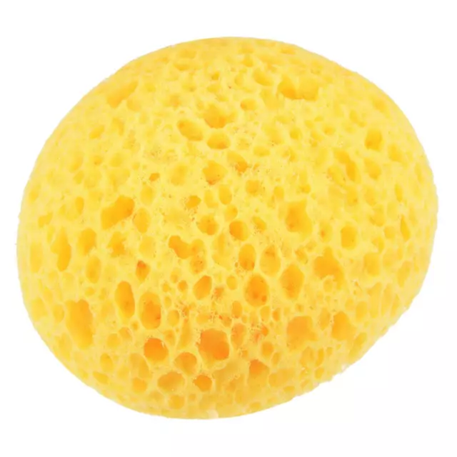 Renversante Texture Éponge 4.3" Faux Éponge Peniture Cloison Sèche Jaune 2Pcs