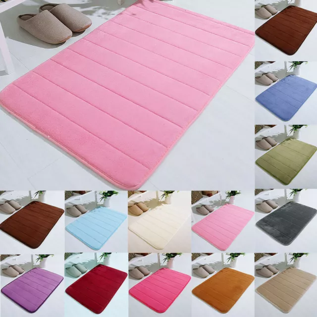 Non-slip Absorbent Soft Rug Memory Foam Bath Bathroom Bedroom Floor Shower Mat##